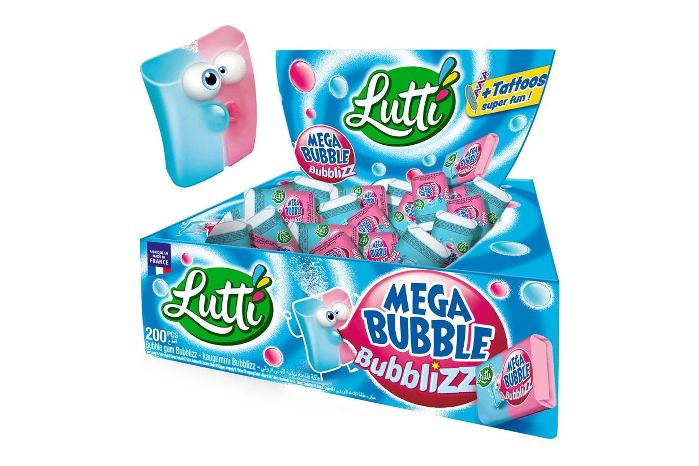 LUTTI MEGA BUBBLE BUBBLIZZ 200 unidades SG PVA 5