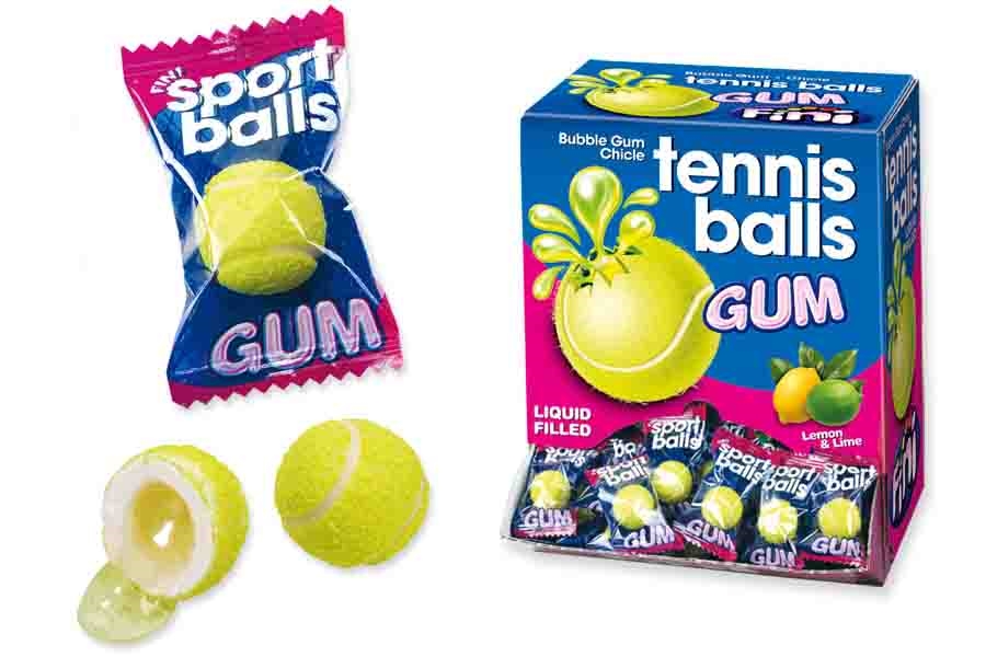 CHICLET PELOTAS TENIS FINI 200 UNIDADES SG