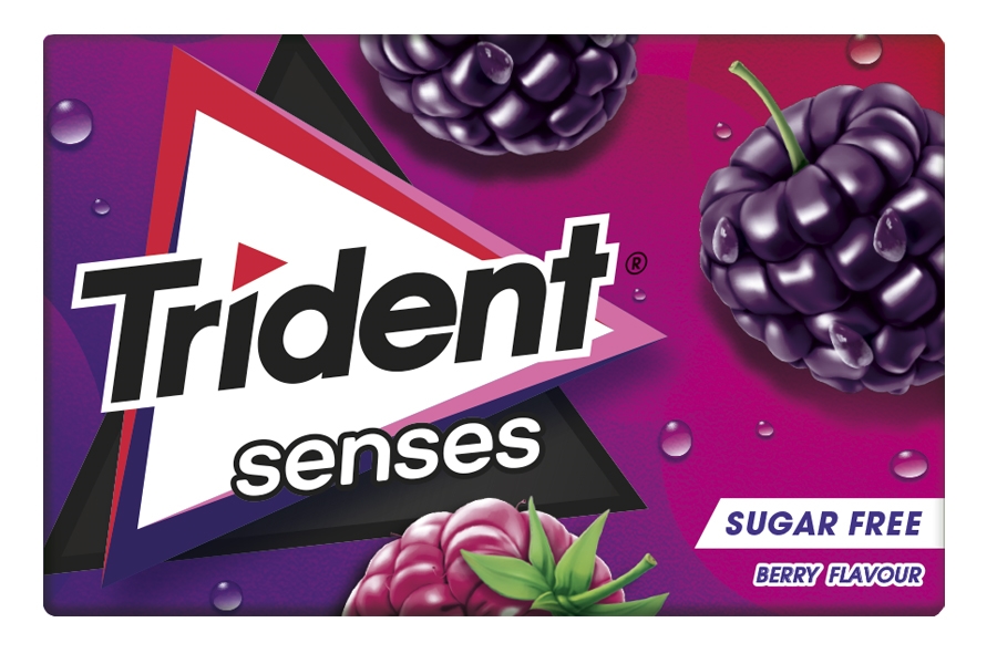 TRIDENT SENSES BERRY MORA 12 unidad