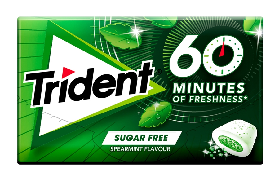 TRIDENT * 60 MINUTES * HIERBABUENA 16uni  20g