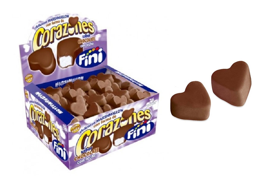 Corazones de Nube con Chocolate con Leche Fini 75 Unidades - Chocofini