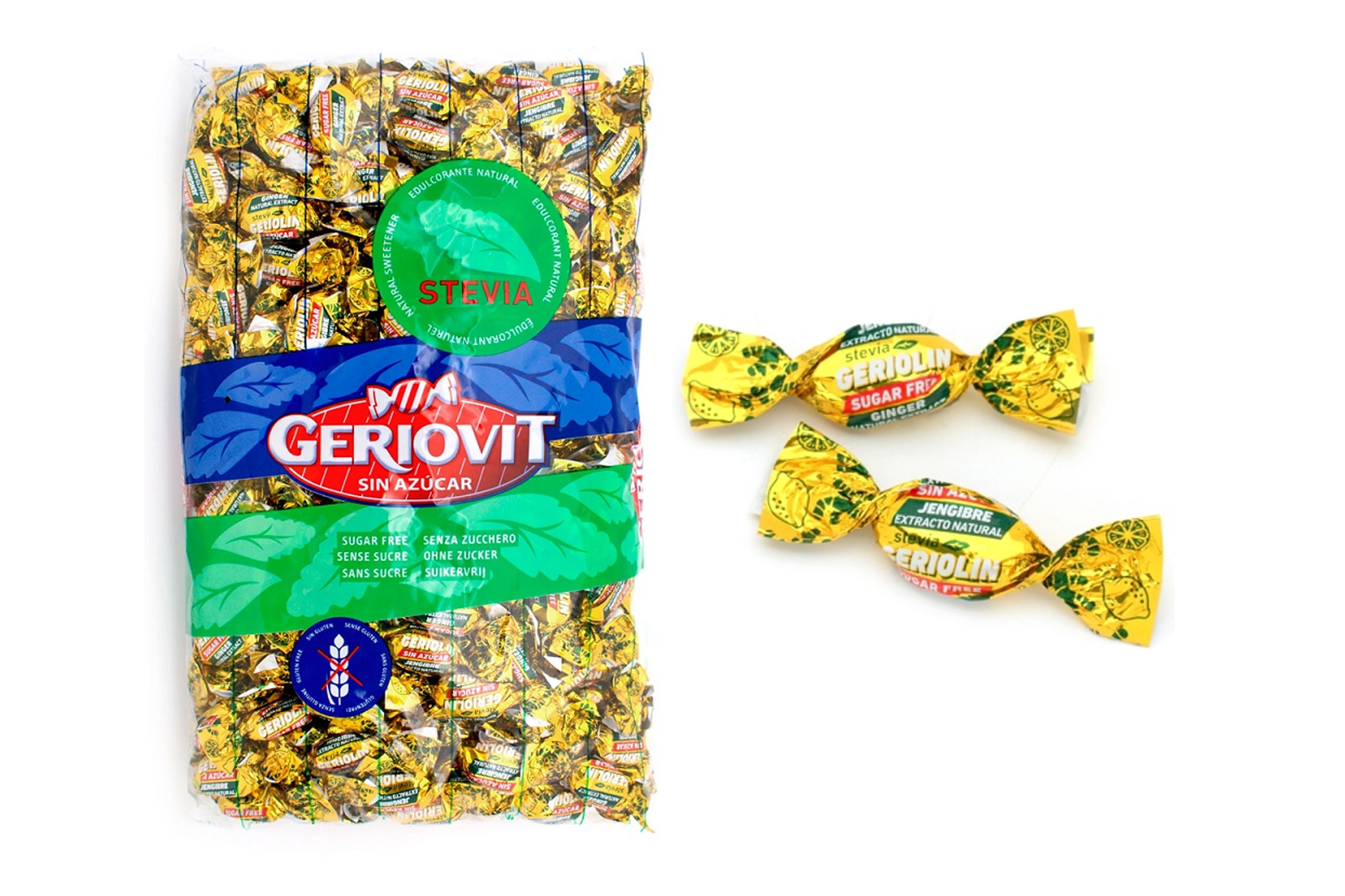 CARAMELOS GERIOLIN S/A CON JENGIBRE LIMON KG SG