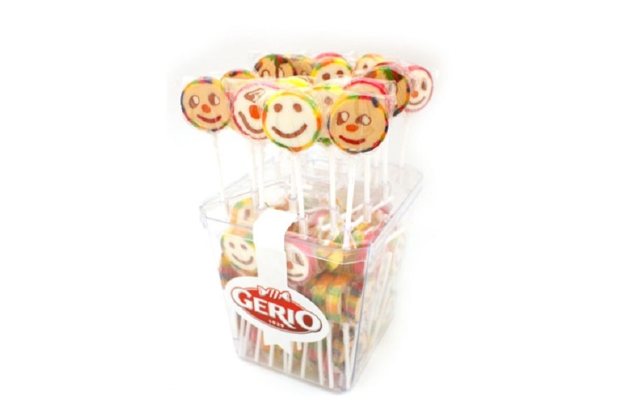 PIRULETAS GERIO ROCK EMOTICONOS 100 u 10 gr SG PVA 20 c