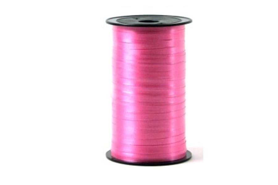 Fucsia 5mm Poligalon Ribbon Bobina 500m - Kadisa Lazo Craft Ribbon
