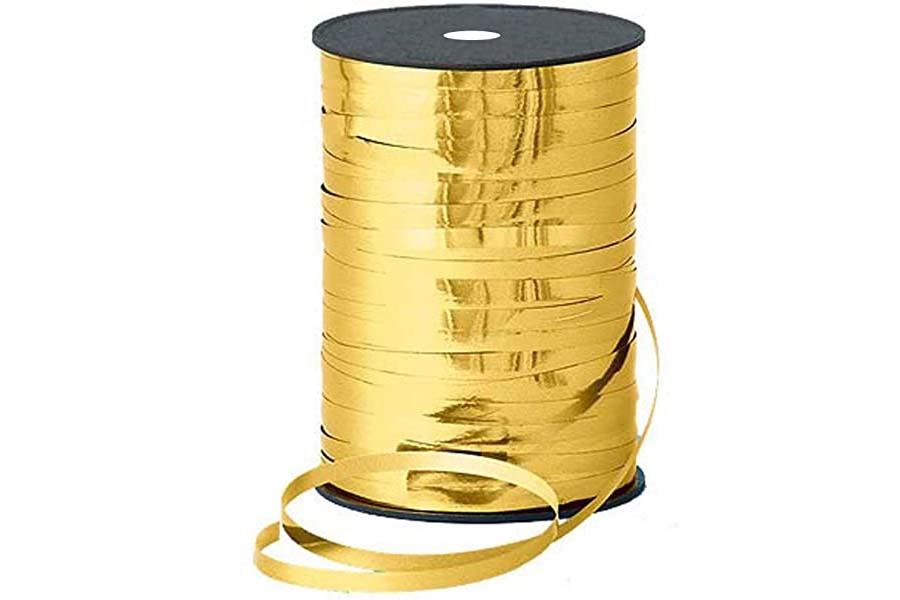BOBINA CINTA METALIZADA ORO  Lazo 5mm   250m