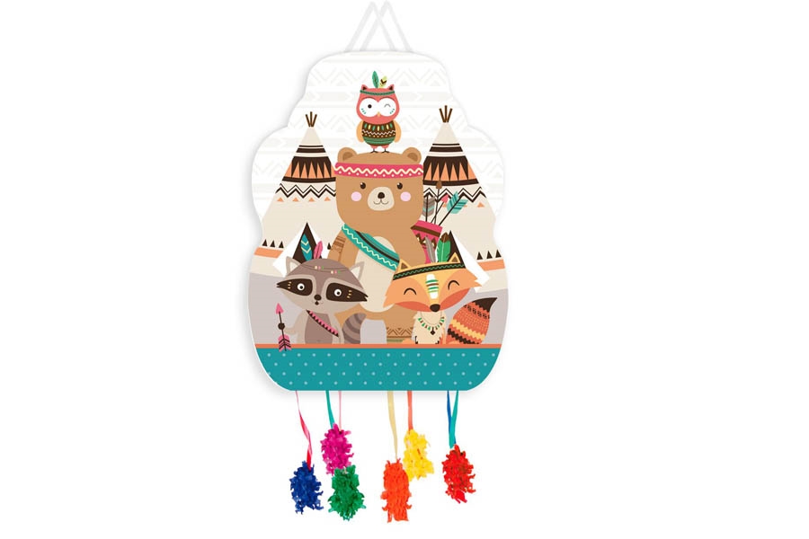PIÑATA mediana TIPI INDIOS  33x46 cm REF:118095
