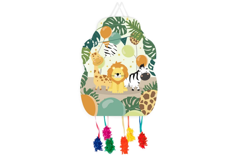 PIÑATA mediana SAFARI 33x46 cm REF:118079