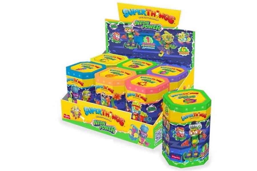 KID BOX 5 Euro SUPERTHINGS NEON POWER 6 uni