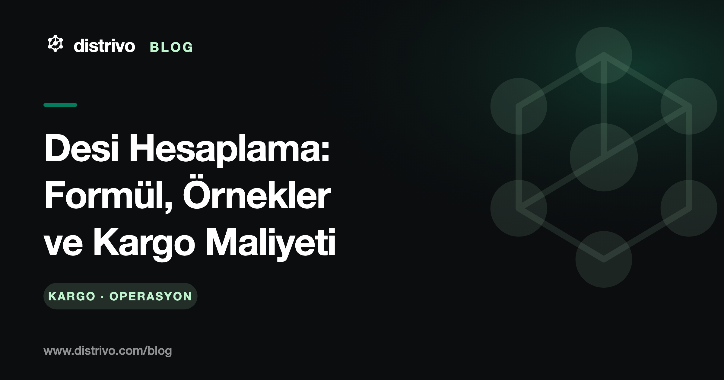 Desi hesaplama formülü ve kargo maliyeti — Distrivo Blog kapağı