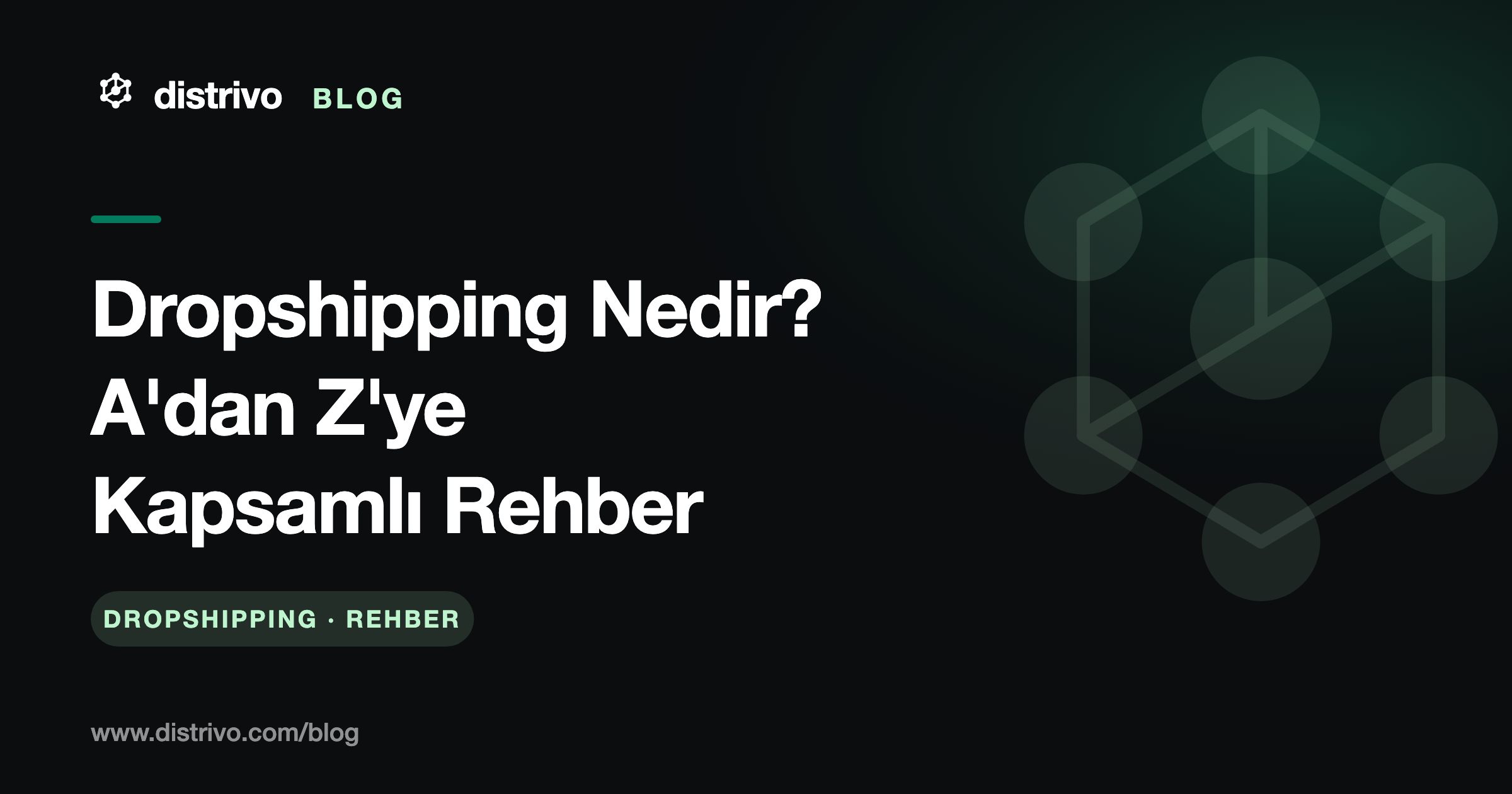 Dropshipping nedir? A'dan Z'ye kapsamlı rehber — Distrivo Blog kapağı