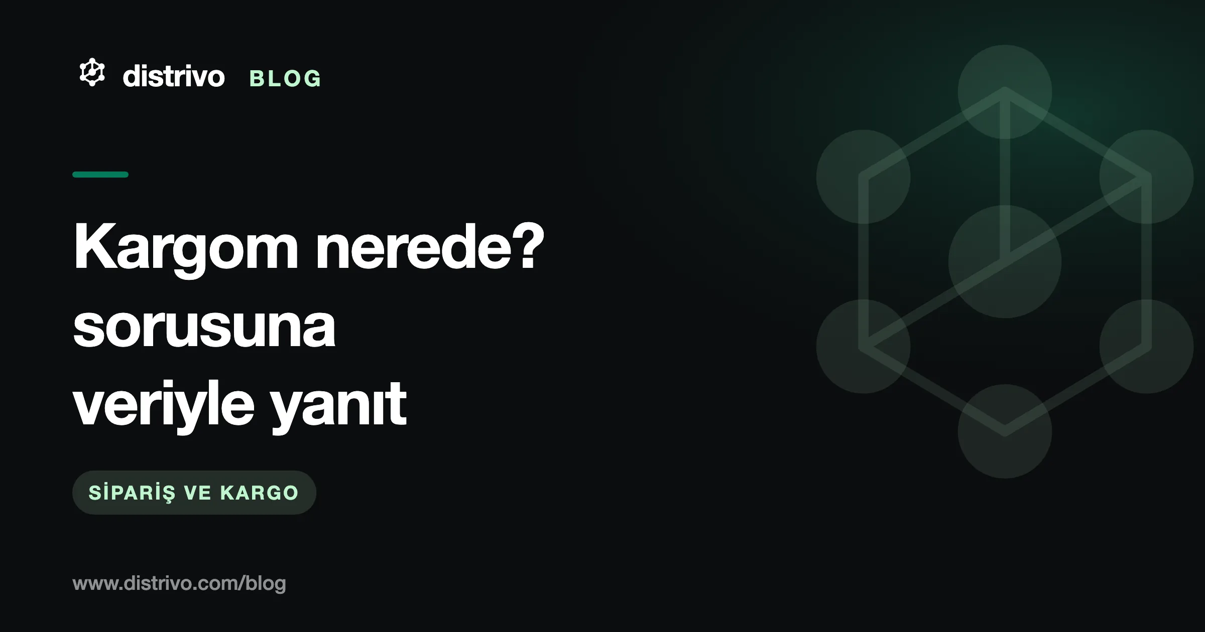 Kargom nerede sorusu — mesajları mağaza verisiyle yanıtlama rehberi, Distrivo Blog kapağı