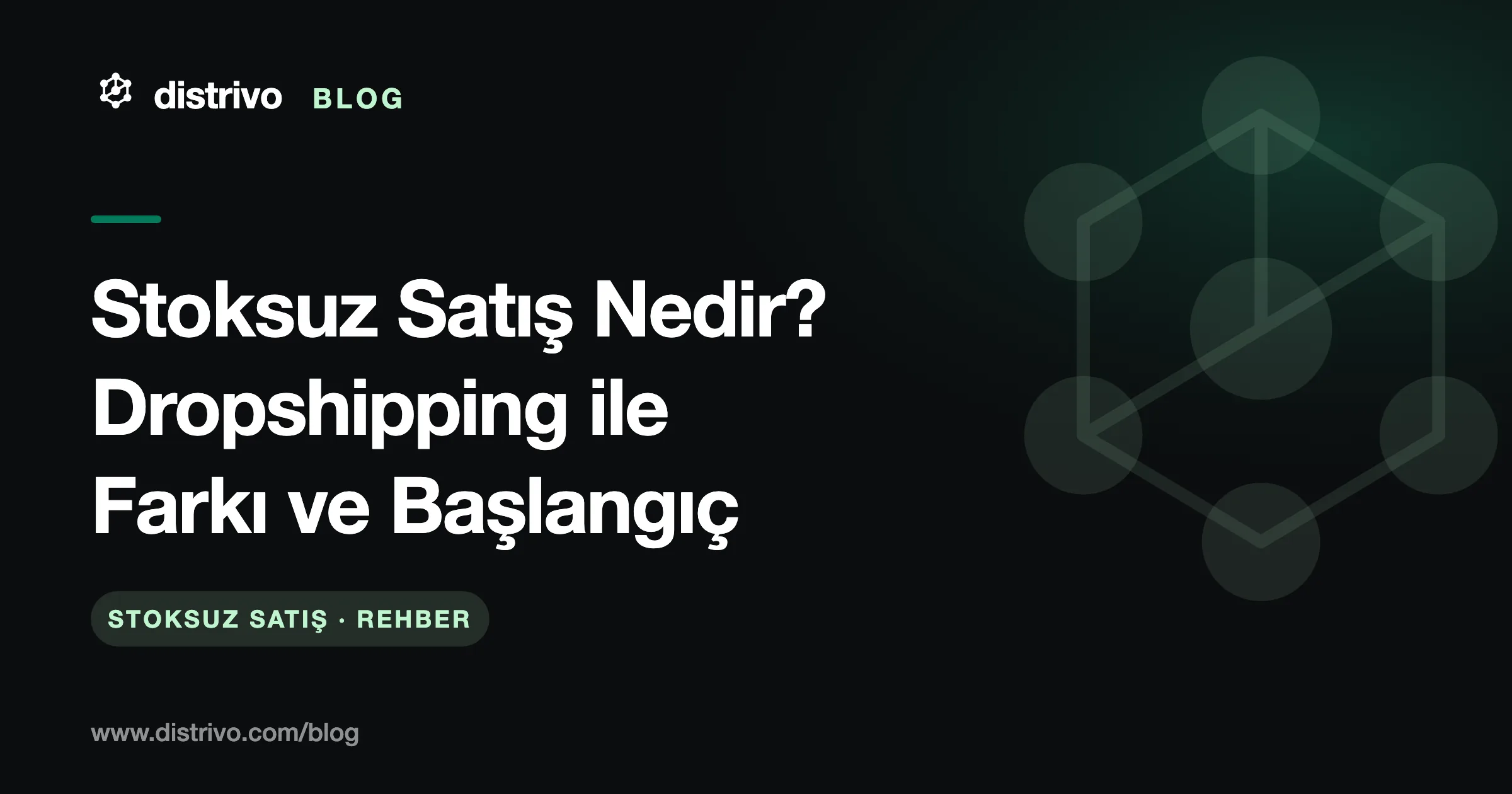 Stoksuz satış nedir? Dropshipping ile farkı — Distrivo Blog kapağı