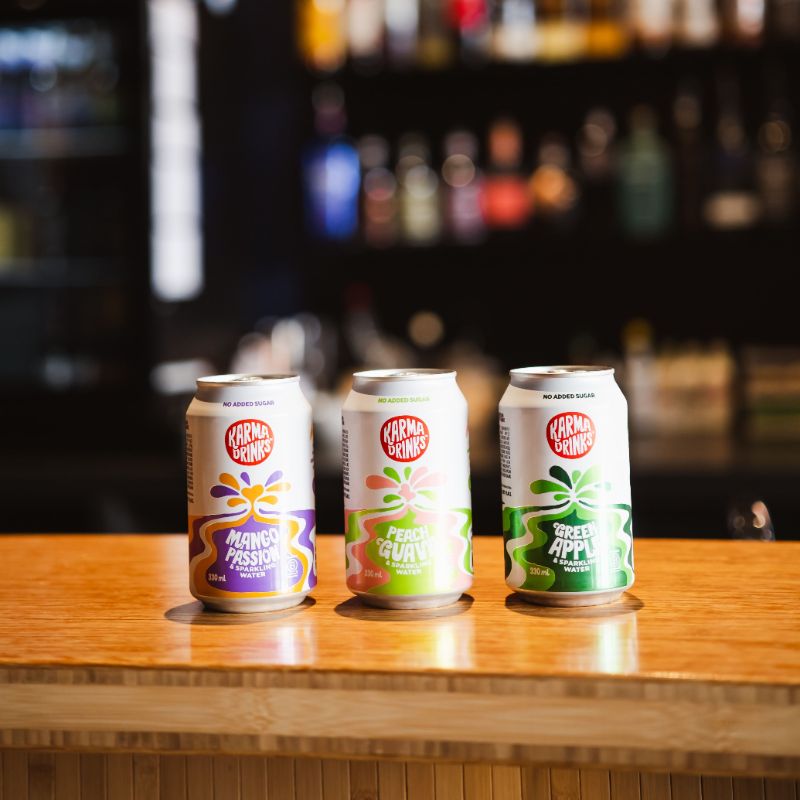 Karma Drinks; Mango & Passionfruit Sparkling Water 330ml
