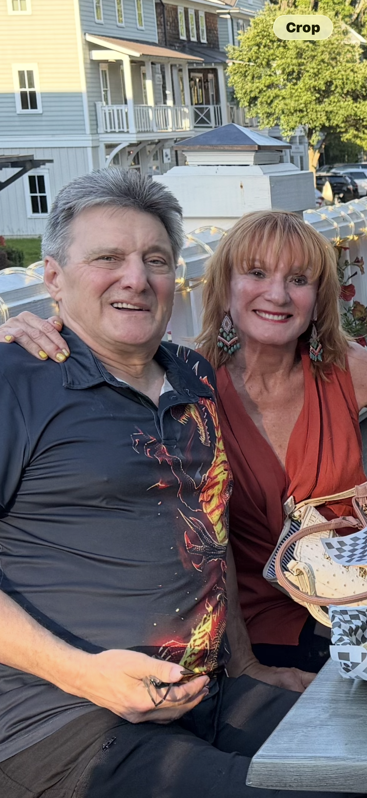 With Ken at Gig at Captain Woodys