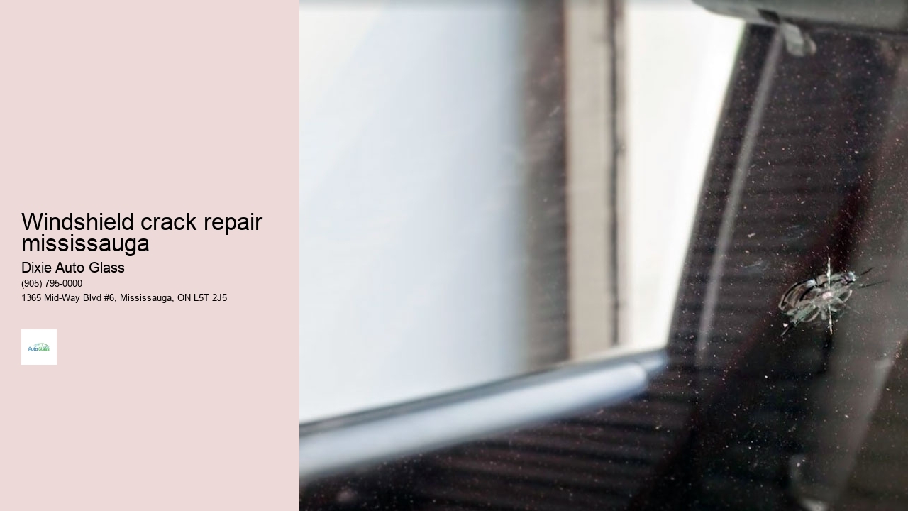 Windshield crack repair mississauga