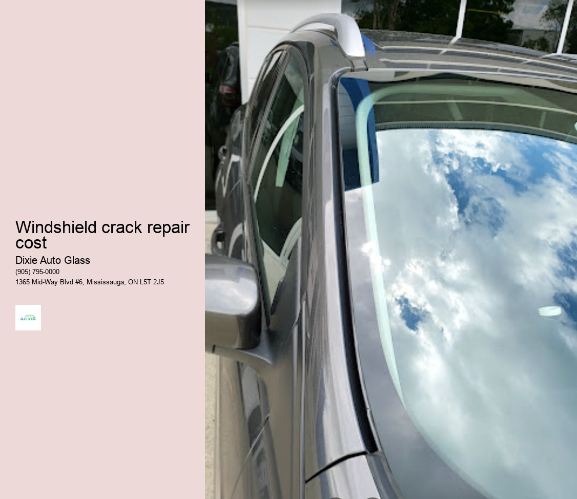 Windshield crack repair cost