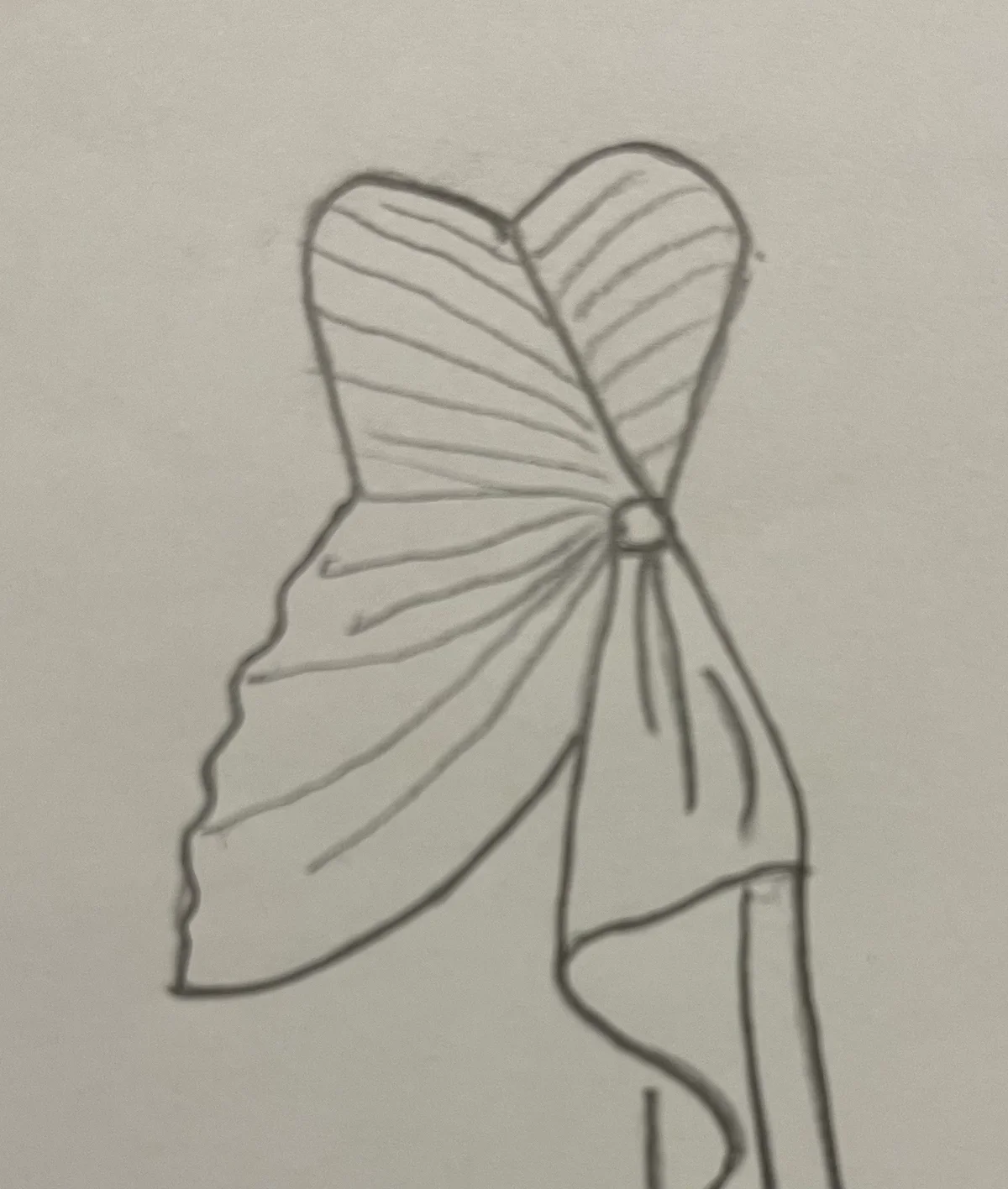 Hand-drawn front and back design sketch of the Classic White Tee on DIYO