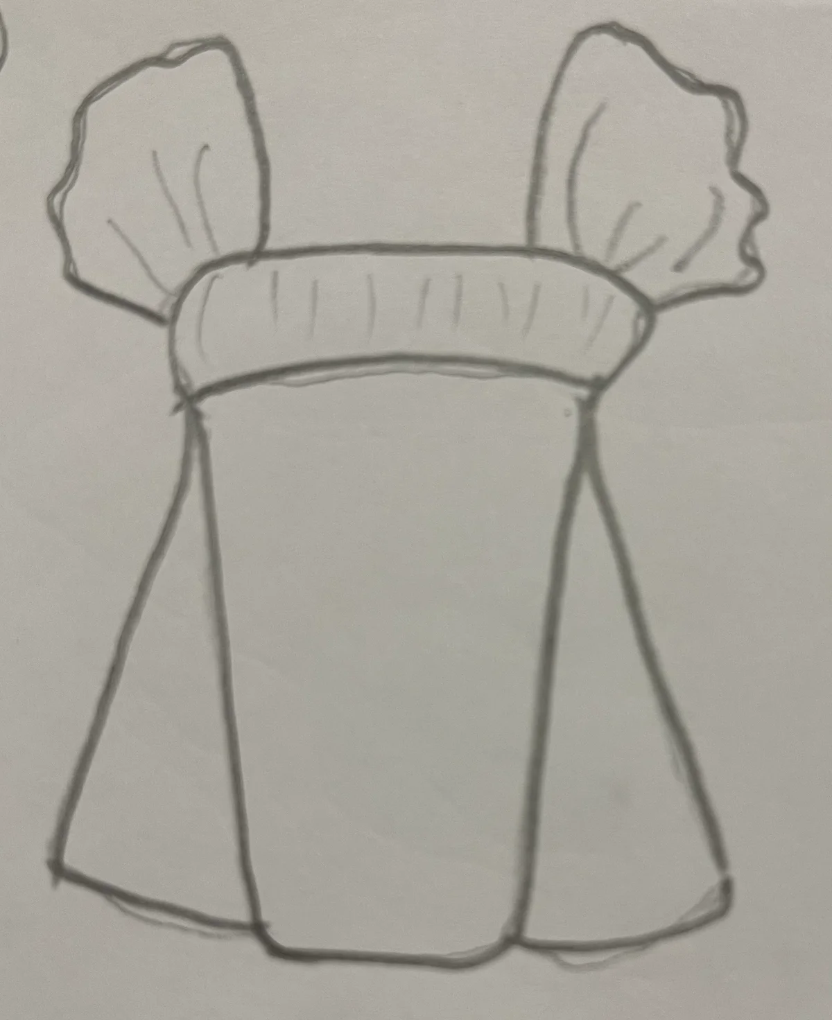 Hand-drawn front and back design sketch of the Polo Shirt on DIYO