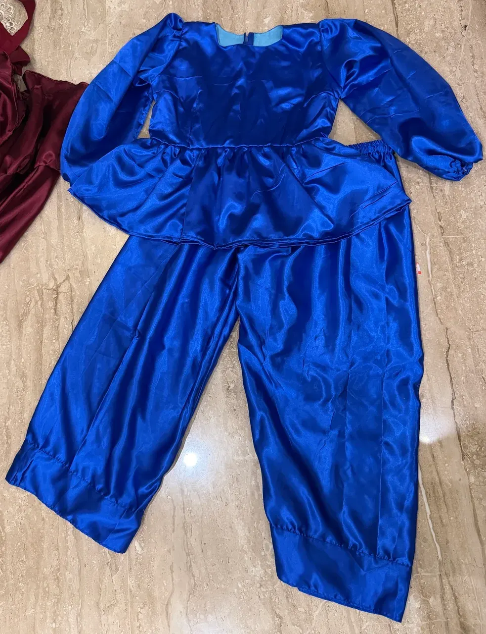 Custom satin co-ord set stitched by DIYO