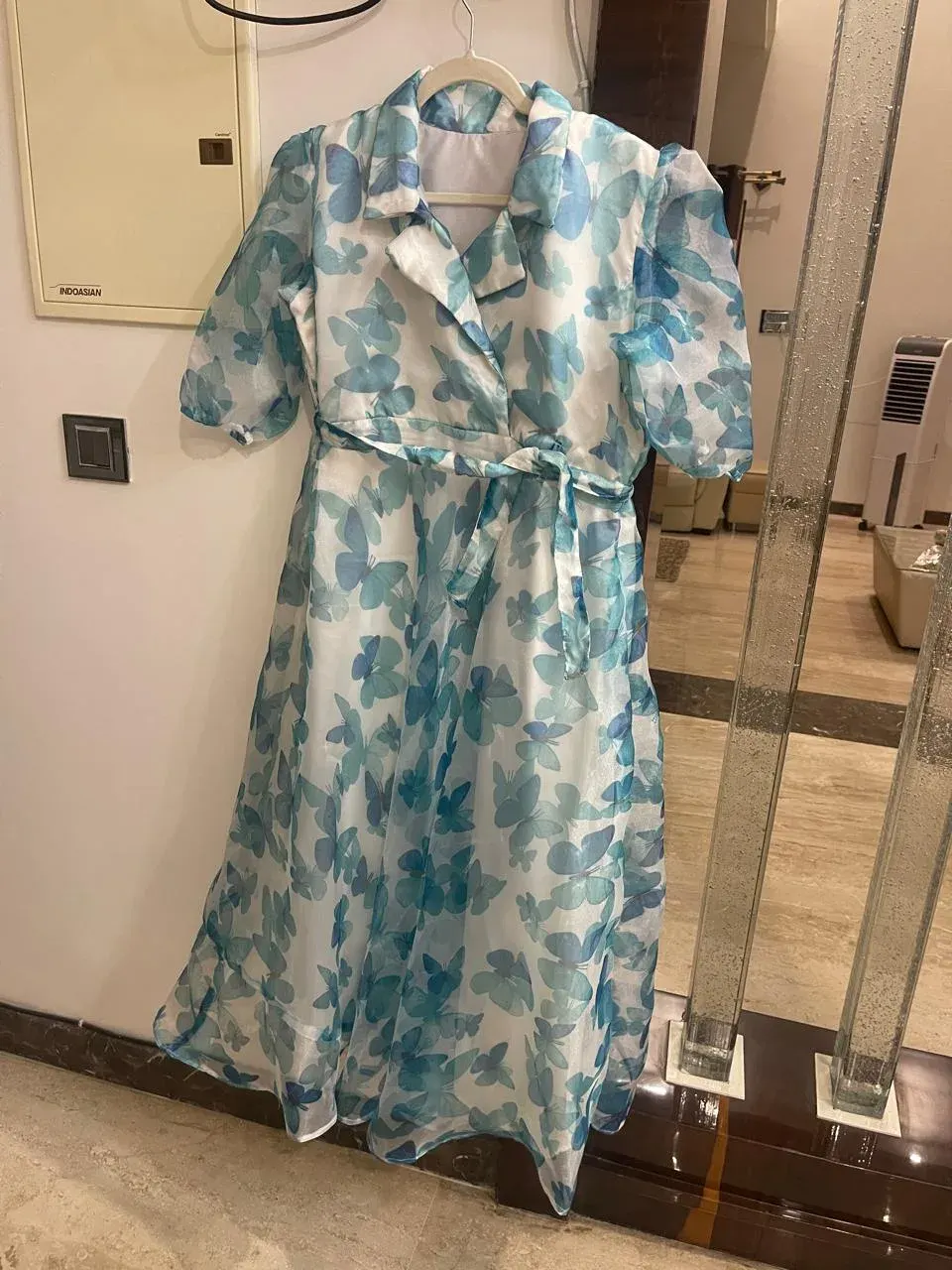 Custom organza maxi dress stitched by DIYO