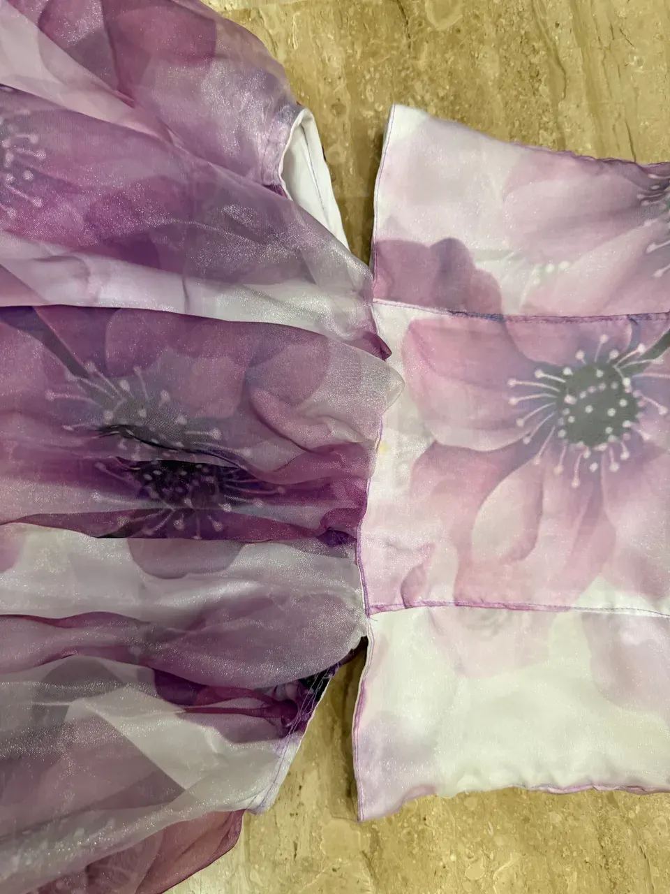 Custom organza maxi dress stitched by DIYO