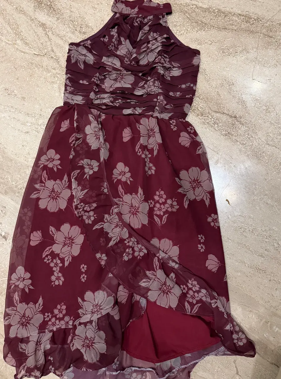 Custom georgette floral maxi dress stitched by DIYO