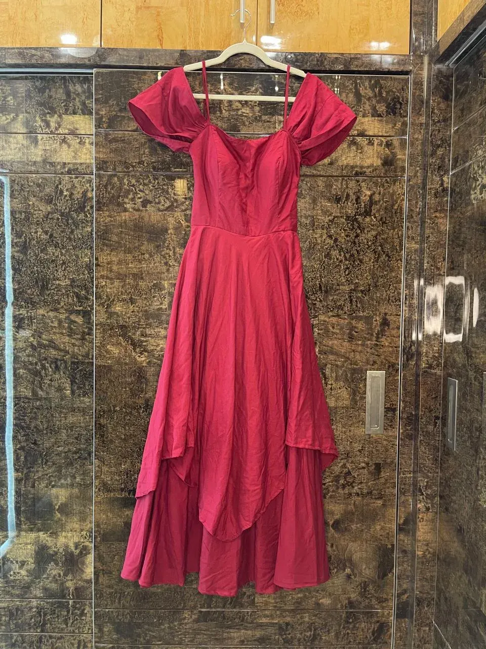 Custom plain maxi dress stitched by DIYO