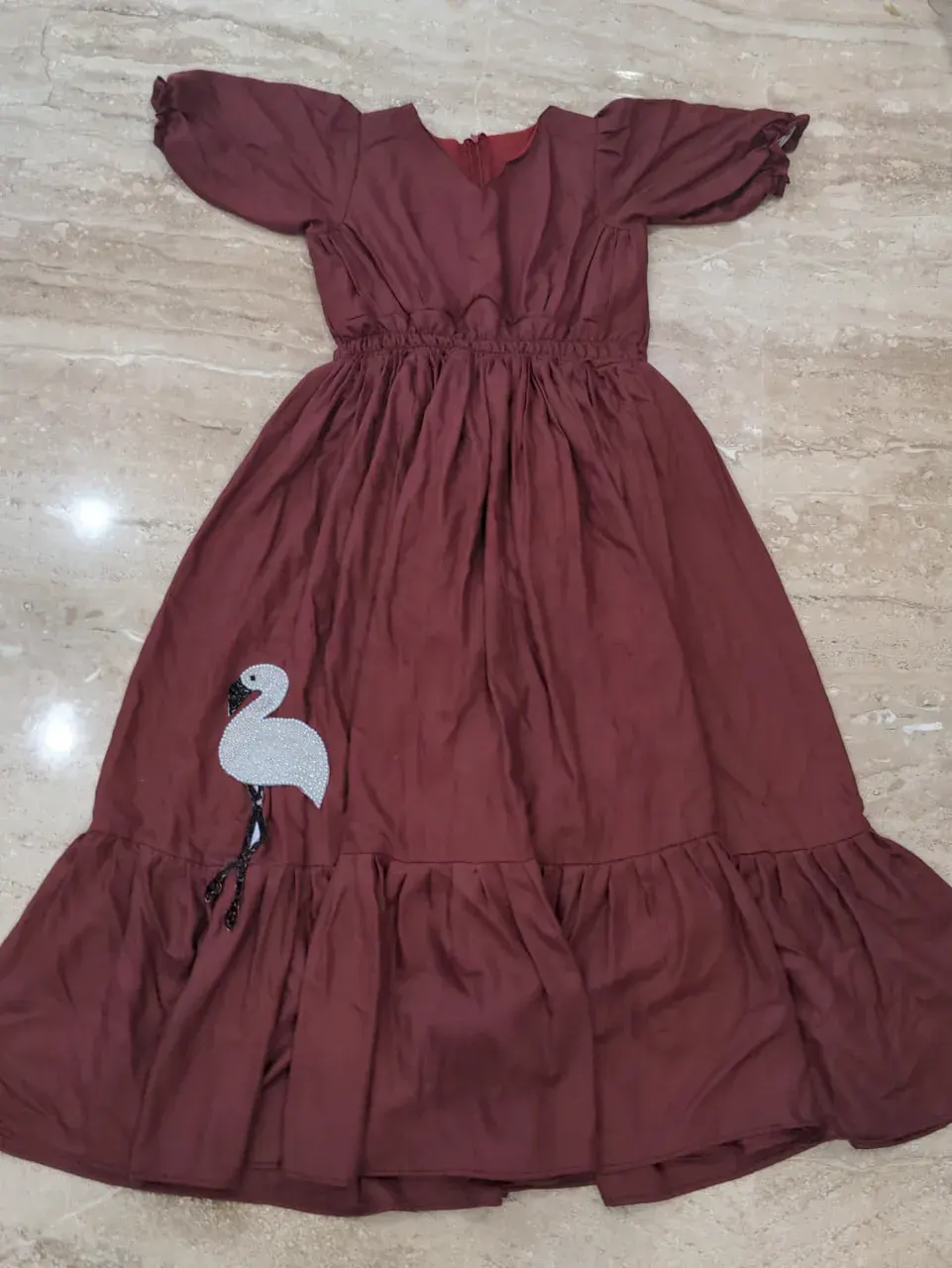 Custom plain maxi dress stitched by DIYO