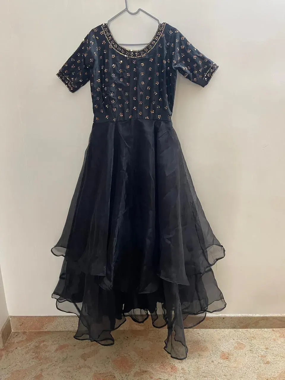 Custom organza maxi dress stitched by DIYO