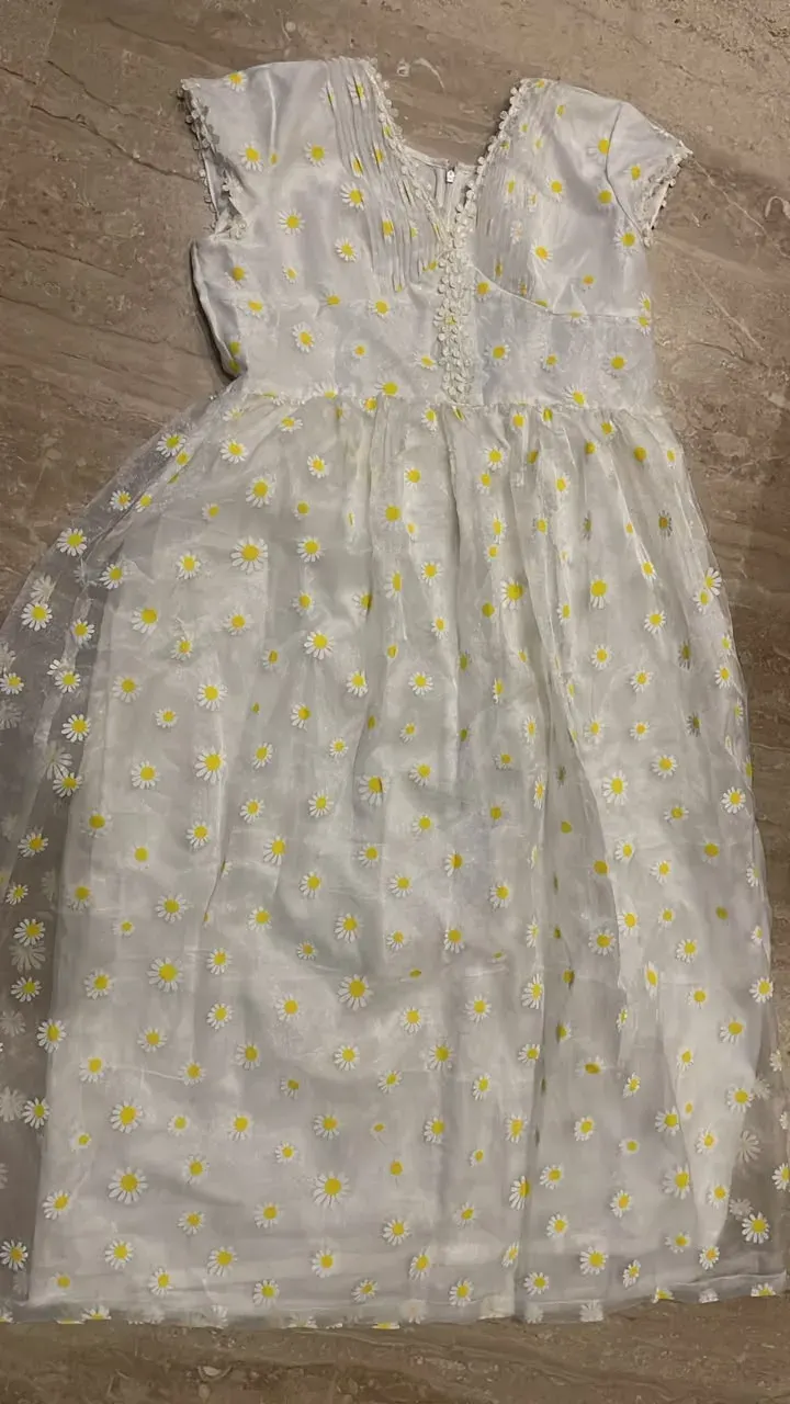 Custom organza maxi dress stitched by DIYO