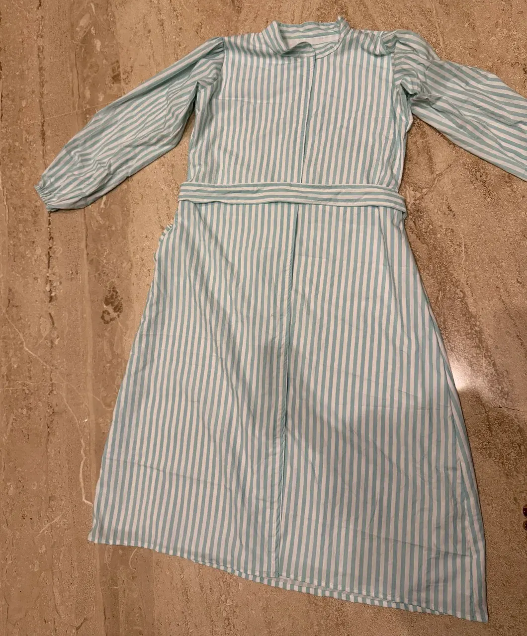 Custom stripes maxi dress for a everyday, stitched by DIYO