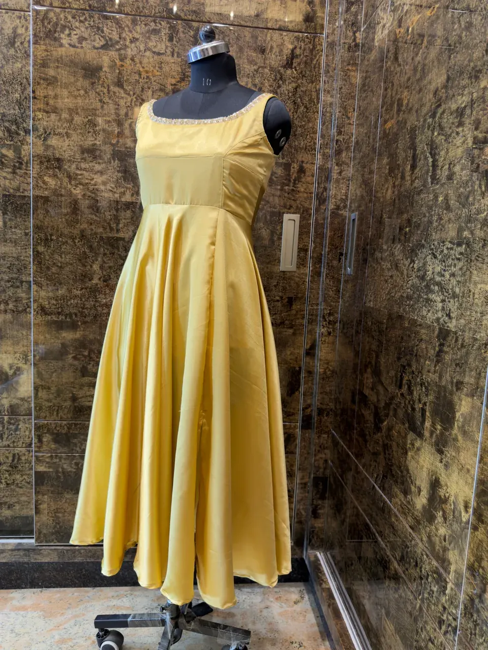 Custom plain maxi dress stitched by DIYO