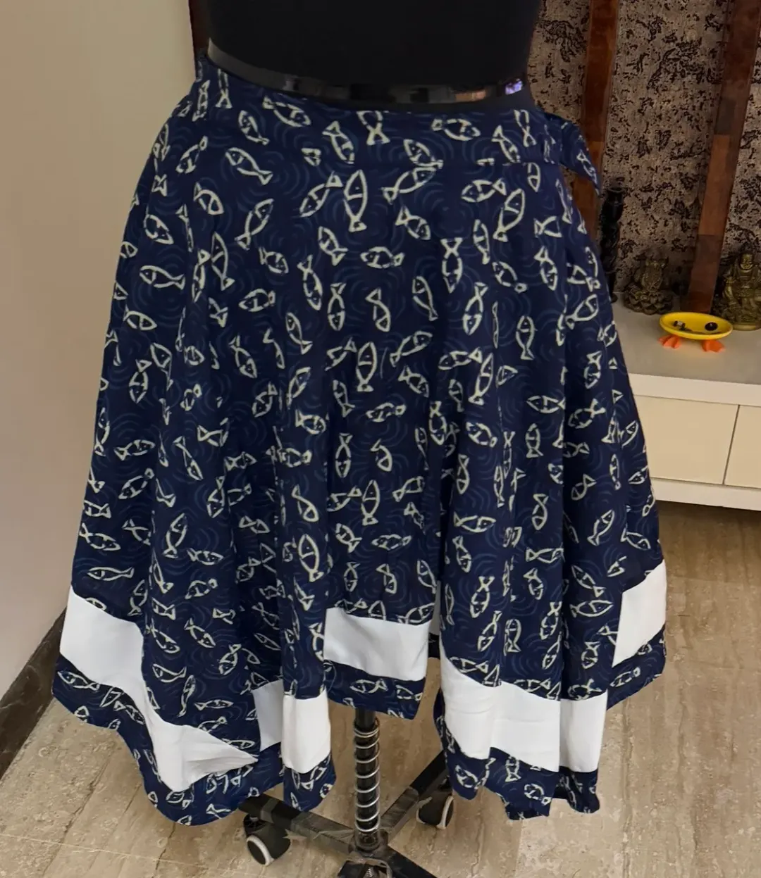 Custom short dress stitched by DIYO