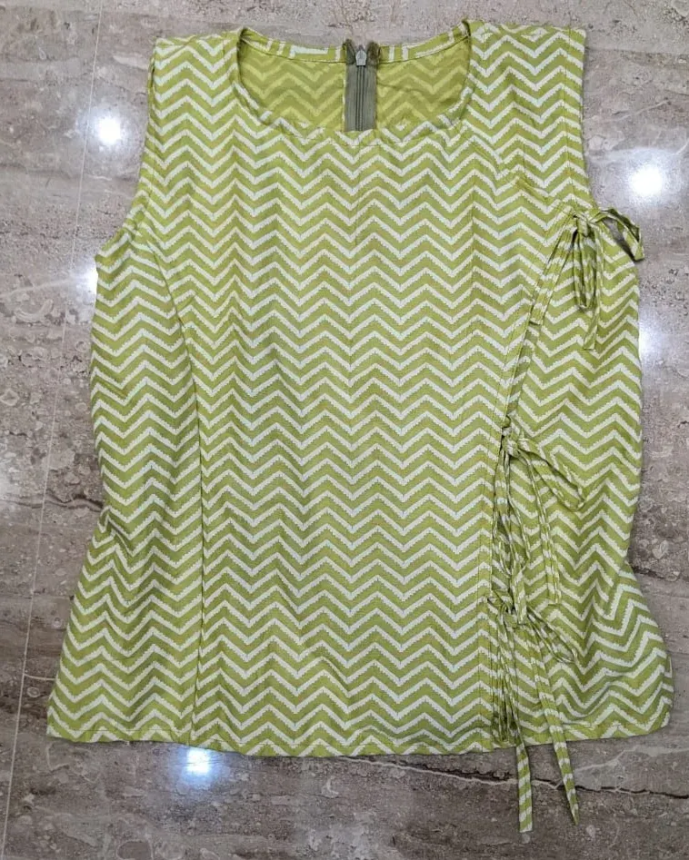 Custom small prints top stitched by DIYO