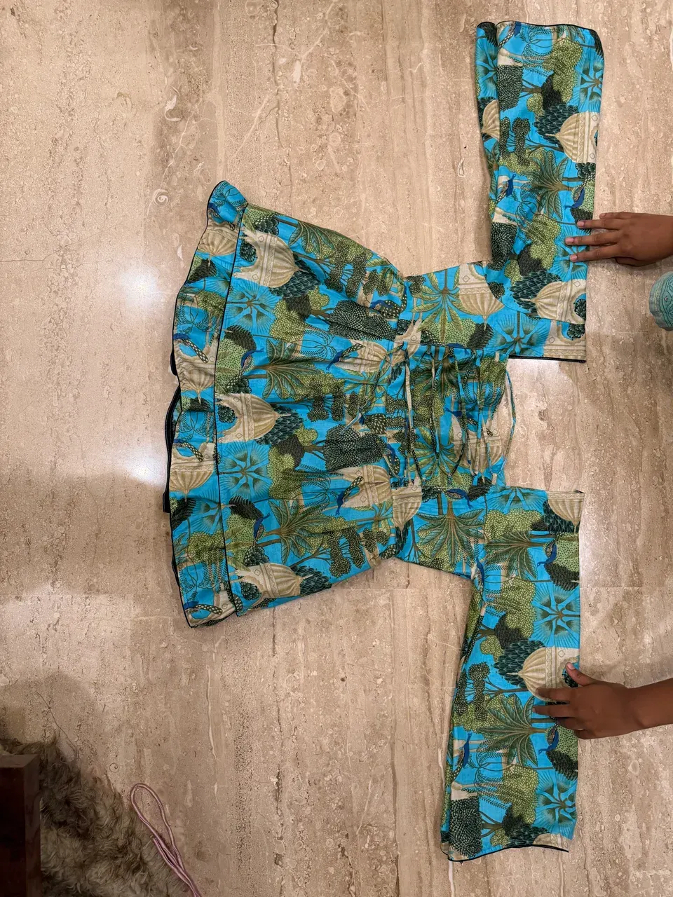Custom small prints top stitched by DIYO
