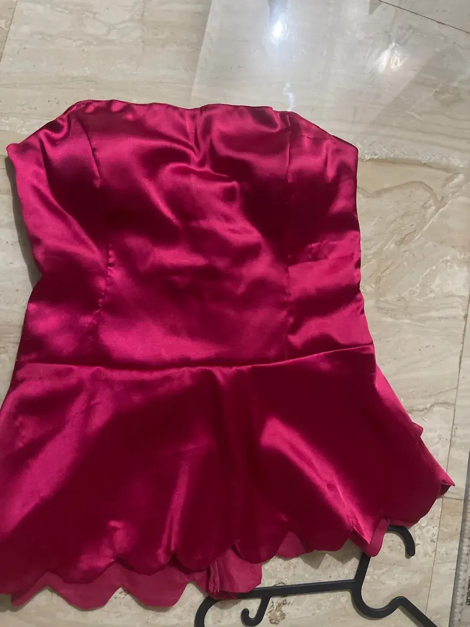 Custom satin top stitched by DIYO