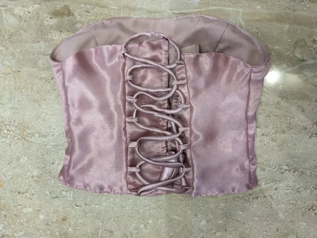 Custom satin top stitched by DIYO