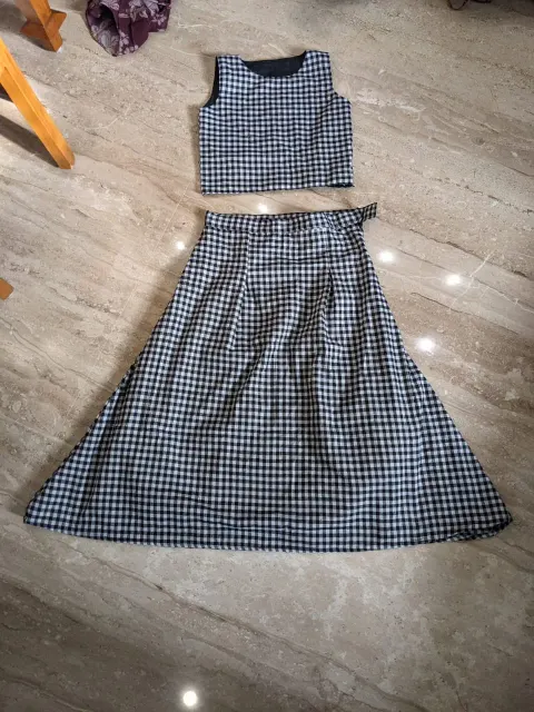 Custom checks co-ord set stitched by DIYO