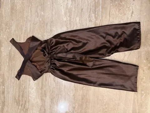 Custom satin jumpsuit stitched by DIYO