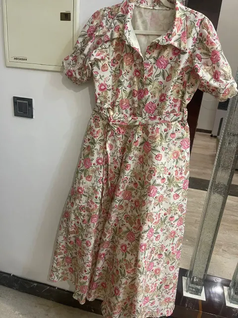 Custom floral cotton maxi dress stitched by DIYO