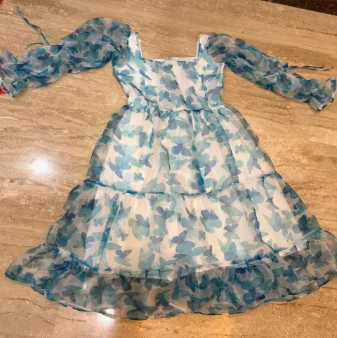 Custom organza maxi dress stitched by DIYO
