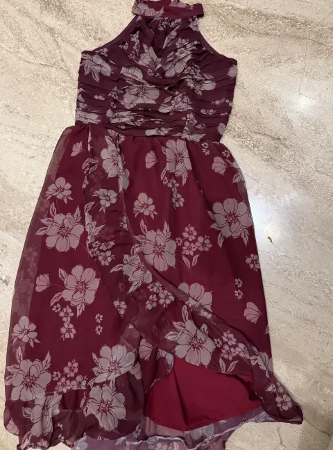 Custom georgette floral maxi dress stitched by DIYO