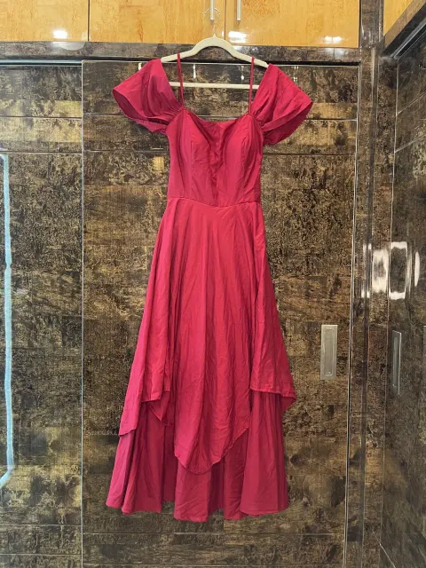 Custom plain maxi dress stitched by DIYO