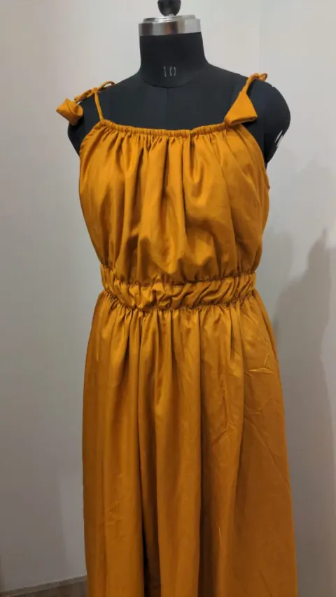 Custom plain maxi dress stitched by DIYO