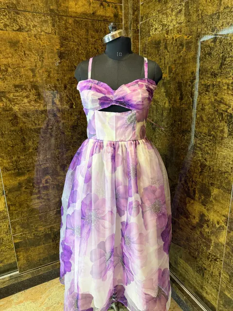 Custom organza maxi dress stitched by DIYO