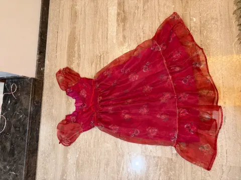 Custom georgette floral maxi dress stitched by DIYO