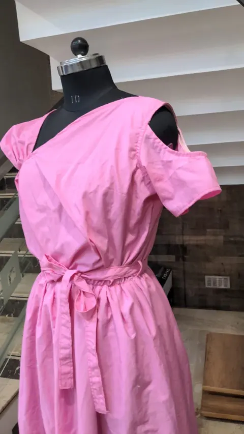 Custom plain maxi dress stitched by DIYO
