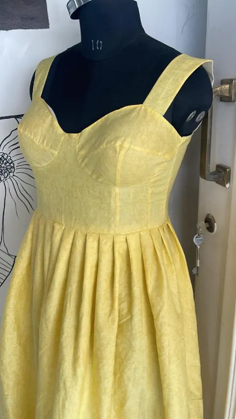 Custom plain maxi dress stitched by DIYO