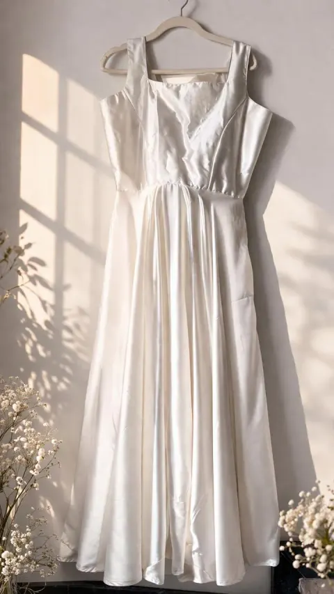Custom plain maxi dress stitched by DIYO