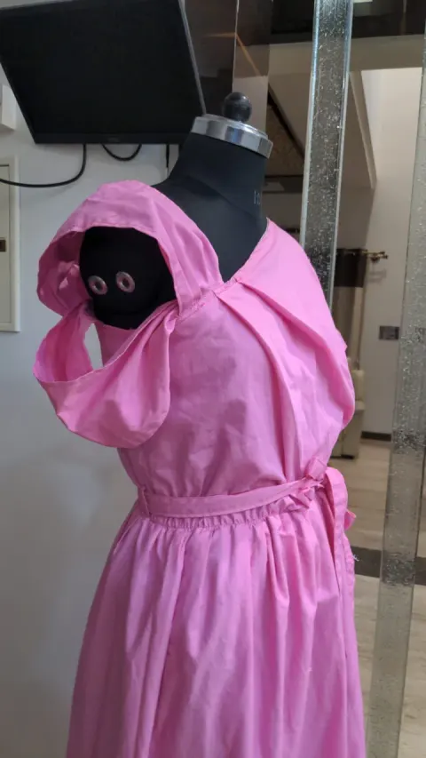Custom plain maxi dress stitched by DIYO